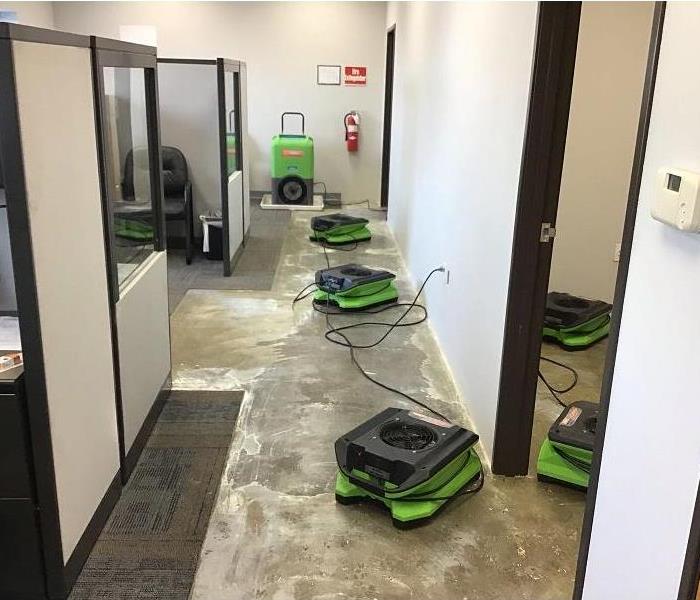 Water damage at a local business.